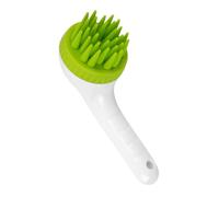 Dog Bath Brush, Long Handle Shedding Scrubber, Pet Shedding Shampoo Brush for Washing Relaxation Cats Dogs Kitten Puppy Bunny Indoor Bathing