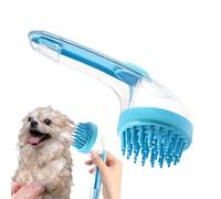 Dog Bath Brush, Pet Massage Scrubber, Silicone Bristle Comb, Grooming Cleaner Dispenser, Brush with Shampoo for Puppy, Kitten, Small Anima, Shower, Home Use 7.48x2.76x3.74 Inches