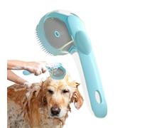 Dog Bath Brush, Pet Shampoo Comb Scrubber, Grooming and Massage Tool with Easy-Grip Handle, Perfect for Puppy Showers, Gently Cleans and Massages Short & Long Hair Dogs