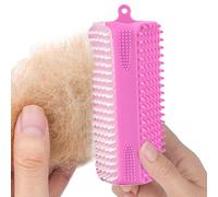 Dog Bath Brush Three-Sided Soft Silicone Grooming Scrubber