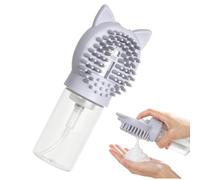 Dog Bath Brush with Soap Dispenser Bottle Silicone Scrubber