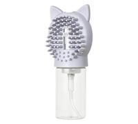 Dog Bath Brush with Soap Dispenser Bottle Silicone Scrubber