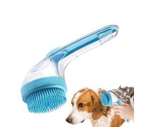Dog Bath Massage Brush - Non Slip Grooming Tool, Silicone Scrubber for Pets | Heavy Duty Bristles Deep Cleaning Brush Providing Massage R