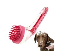 Dog Bath Scrubber | Massage Brush for Cats Dogs | Gentle Massage Cleaning Stroputber with Soap Dispenser for Cats Puppies Beach Spy