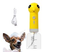 Dog Bath Soap Foamer, Dog Shampoo Dispenser Foam Maker, Electric Cat Puppy Kitten Shower Foamer Sprayer Supplies for Tub Bathtub Toilet Kitchen Sink Bathroom
