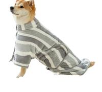 Dog Bath Towel, Absorbent Microfiber Grooming Towels, 11.97x11.97 Inches Quick Dry Wearable Striped Blanket for Dogs, Salon, After Swim, Bath, Car Rides and Home Use