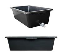 Dog Bath Tub 90l Capacity With Drain Tap (fits spaniel size dog) Available With Stand or Freestanding Pink,Blue or Black (black without stand)