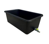 Dog Bath Tub 90L With Drain Plug - Large Rectangular Plastic Pet Bath Container With Quick Connect Valve for Easy Water Drainage - Durable Wash Tub For Dogs, Grooming, Cleaning and Outdoor Use