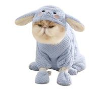 Dog Bathrobe - Dog Coats for Small Dogs Coral Fleece Full Wrap Dog Clothes with Foot Strap Zip Design Polar Fleece Dog Pyjamas Bodysuit Cat Clothing and Accessories for Small Dogs