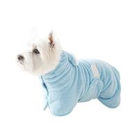 Dog Bathrobe, Dog Hooded Bathrobe Towel, Absorbent Pet Bathing Blanket Coat for Shower Winter Outdoor Home Beach Pool Halloween Christmas Birthday