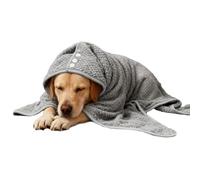 Dog Bathrobe - Microfiber Dog Drying Towel Robe | Absorbent Skin-Friendly | Pets Towel Robe for Small Medium & Large Dogs Puppy Kitten Cat Beach Pool Home Travel Bathing Swimming