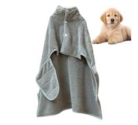 Dog Bathrobe Microfibre Strong Absorbent Towel Cape Dry Coat Small Medium Large Dogs After Bath Polyester Coral Fleece S 160 g M 200 g L 290 g Quick Drying