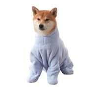 Dog Bathrobe Towel - Super Absorbent Microfiber Quick Drying Hooded Pet Drying Robe with Adjustable Zipper & Elastic Legs for Small Medium Large Dog Cat After Bath Swimming (XXX-Large,#1)