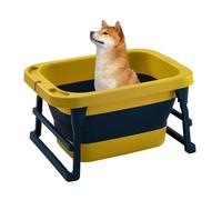 Dog Bathtub ,Cat Bathtub, Dog Bath Tub, Cat Pet Multifunctional Foldable Dog Pool Pet Bathtub with Drainage Hole, Foldable Washing Tub Bathing Tub, Small Pets Bathtub,Yellow