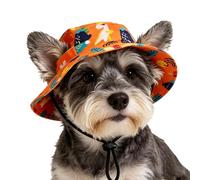 Dog Beach Hat - Outdoor Large Cat Sun Hat | Breathable Dome Sun Ĥat With Ear Holes | Summer Śun Protection H́at For Outdoor Travel For Small Medium Large Puppy Kitten Summer Hiking Walking