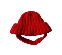 Dog Beanie Hat, Cold Weather Coverage, Festive Outfit Accessory, for Soft Knit Fabric, Stretchy Pet Hat with Ear Holes, Photo Ready Costume Wear, for Holiday Party Travel Gathering
