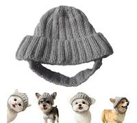 Dog Beanie Hat | with Ear Holes Soft Knit Headwear,Crochet Warm Puppy Head Covers,for Small Medium Large Cold Weather Party Walking Birthday Photoshoot Camping Home Travel