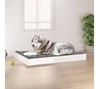 vidaXL Dog Bed 101.5x74x9 cm Solid Wood Pine, Brown