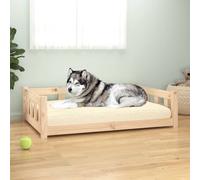 Dog Bed 105.5x75.5x28 cm Solid Wood Pine