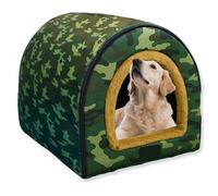 Dog Bed 2 in 1 Dog House Bed Warm Kennel Washable,Large Pet Cave Waterproof Luxury Pet House Removable,Anti Anxiety Igloo Cat Beds for Indoor Outdoor (D,36 * 32 * 28CM)