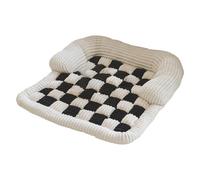 Dog Bed - 27.56 Inch Ultra Soft Flannel Pet Bed | Comfortable Padded Sleep Cushion - Non Slip Relaxation Beds for Dogs for Peaceful Sleep at Home