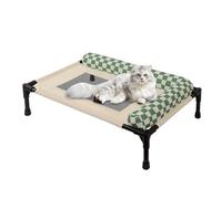 Dog Bed, Breathable, Removable, Raised - Cooling, Raised Outdoor Dog Bed, for Puppies, Patio, Lawn when Camping at Home, as Bed Side on the Floor and Patio in Summer and Outdoor