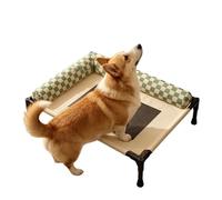 Dog Bed Breathable Removable Raised Dog Bed for Outdoors, Raised from the Floor, for Puppies, Patio, Lawn when Camping at Home, as Bed Side on the Floor and Patio in Summer and Outdoor