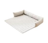 Dog Bed Cushion - Non-Slip Breathable Cooling Gel Pad Round Sofa Mat Lightweight Foldable Portable Comfort Layer Design Indoor House Car Cage Puppy Kitten Pet Travel Summer Relax Rest Spot