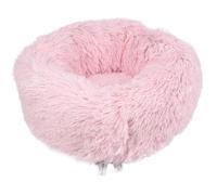 Dog Bed Fluffy Donut Cushion in Pink XS