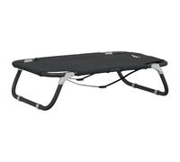 vidaXL Dog Bed Foldable Anthracite Oxford Fabric and Steel, Grey