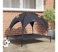 vidaXL Dog Bed Black L Steel