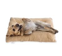 Dog Bed for Large Medium Dogs Padded Plush Crate Fluffy Cozy Kennel Pad Washable Pillow Sleeping Mats Durable Padding Support Two Kinds of Fabrics Easy Care Pet