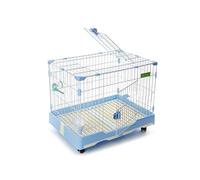 Dog Bed for Large Medium Small Dogs, Dog Cage Iron Assemable With Toilet Small Medium Large Dog Teddy Law Fighting Keji Indoor Pet Cage Puppy(C,74x49x56cm)