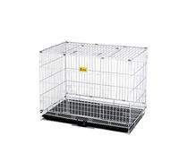 Dog Bed for Large Medium Small Dogs, Dog Cage Iron Folding With Toilet Small Medium Large Dog Teddy Law Fighting Keji Indoor Pet Cage Puppy(Bianco,61x43x50cm)