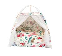 Dog Bed for Large Medium Small Dogs, Pet Bed Tent Kennel Dog House Foldable Removable And Washable Windproof And Warm Anti-mosquito Indoor And Outdoor 10 colors(F,M)