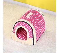 Dog Bed for Large Medium Small Dogs, Puppy cat dog Cave House, cute bedding fluffy rest area kennel indoor pet bed pet bed cushion pet nest(D,L)