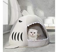 Dog Bed for Large Medium Small Dogs, Puppy cat dog Cave House, cute bedding fluffy rest area kennel indoor pet bed pet bed cushion pet nest(Gray,L)