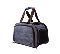 Dog Bed for Medium to Large Dogs - Lightweight Fabric Carrier Crate with Plush Mat, Foldable Portable Travel Bag (43.5x26.5x29cm)