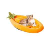 Dog Bed for Puppies, Aubergine Dog Bearing with Heat Function, Non-Slip Removable Warm Nest for Patio, Transport Box, Home, Outdoor, Travel, Camping, Home, Indoor Dog Kennel, Corner Garden