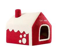 Dog Bed House Snowhouse Shaped | Winter Soft Pet Nest - Cozy Pet Warm Nest for Apartment Balcony Bay Window Indoors Dormitory Living Room Bedroom Dog Cat