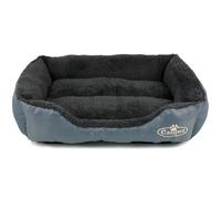 Dog Bed in Grey Faux Fur fleece Medium 67261