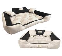 Dog bed KINGDOG playpen 75x65 cm personalized waterproof beige