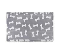 Dog Bed Mat, Tear Resistant Cushion with 3D Bone , Soft Comfortable Pet Sleeping Mat, Durable Puppy Cat Cage Bedding for Indoor and Outdoor