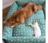 Dog Bed Mattress Large Washable Pet Bed Couch,Removable Dog Bed Cushion with Non-slip Bottom,Soft Dog Bed Cushion for Large Small Dogs (100-130cm,F)