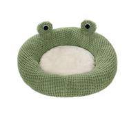 -Dog Bed - Non-slip Cartoon Pet Bed, Washable Dog Bed, Plush Cat Bed, Waterproof Cat Beds, Relaxation With This Frog Shaped Cat Bed, Its Cosy Design Is