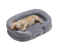 Dog Bed Orthopaedic Dog Sofa, Light Grey / 76 x 51 x 18 cm(L x W x H)