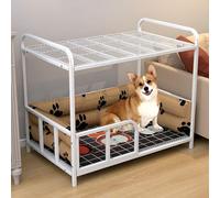 Dog Bed, Pet Cat Bed with Rails Reinforced Metal, Strong Load-Bearing, Suitable for Pets Weighing 3-30kg(95 * 60 * 80cm)