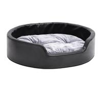 (black, 69 x 59 x 19 cm) vidaXL Dog Bed Plush and Faux Leather Pet Cushion Multi Colours Multi Sizes