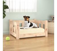 Dog Bed Pet Sofa Cat Bed Dog Kennel with Sidewalls Solid Wood Pine vidaXL
