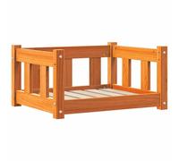 Dog Bed Pet Sofa Cat Bed Dog Kennel with Sidewalls Solid Wood Pine vidaXL